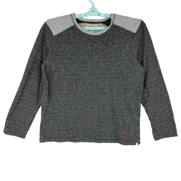 Tommy Bahama Men's Pullover Black/Grey Heather Crewneck Sweater Size Large - Picture 1 of 8
